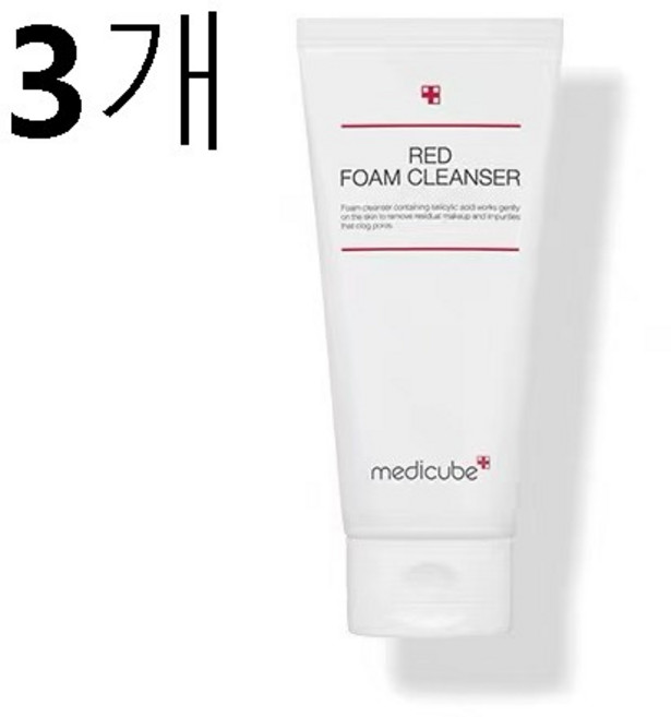 메디큐브 레드 폼 클렌저, 120ml, 3개