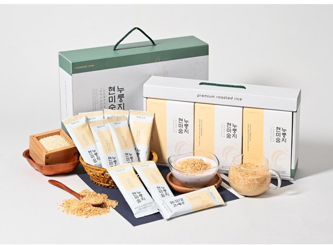 현미숨 누룽지 스틱 시리얼 대용 바로먹는 간편식 선물세트 휴대용, 33g, 10개