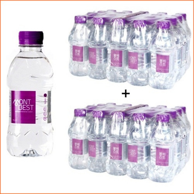 몽베스트 생수, 330ml, 80개