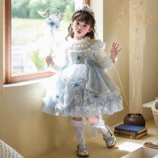 女童生日禮服裙子