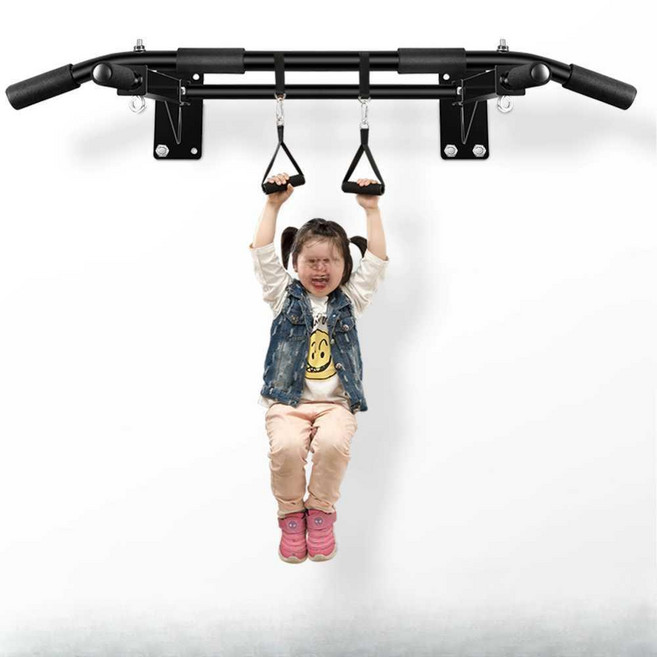 가정용 철봉 치닝디핑 턱걸이 운동기구 벽면 풀업바 부착 검정 두꺼운 A형 크로스바 없음, 1개, 4. 흰색 두꺼운 A형 크로스바 포함