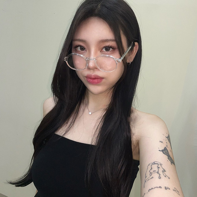 하리몽드 데일리 캐주얼 가벼운 베이직 라운드 동글이 뿔테 안경테 5color