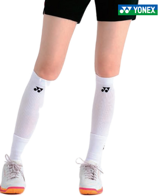 요넥스 남녀공용 카프슬리브 259SP001U 종아리보호, 화이트, 1개
