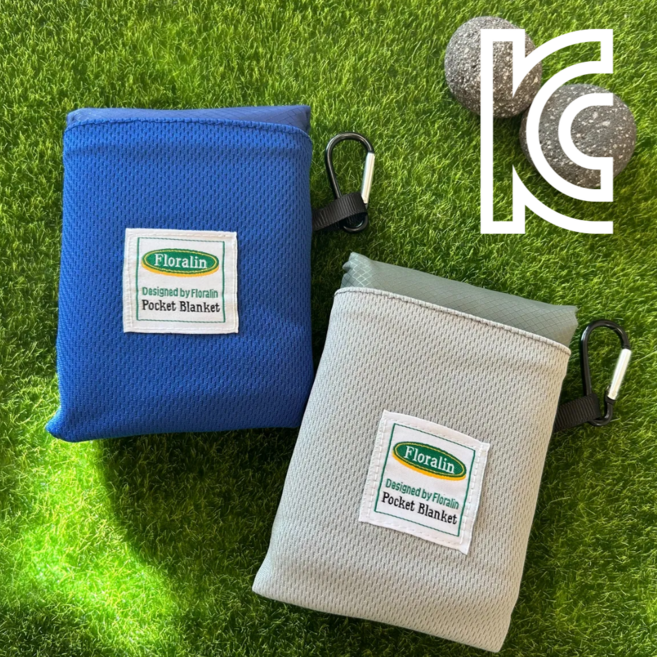 플로랄린 경량 초경량 방수 2인용 3인용 휴대용 돗자리, 그레이돗자리