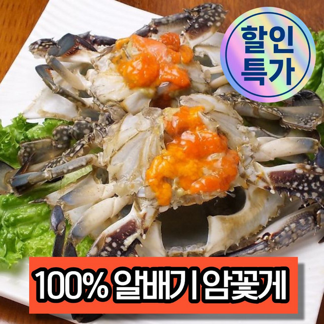 [당일조업] 국내산 생물 알배기 암꽃게 활꽃게, 1개, 3kg