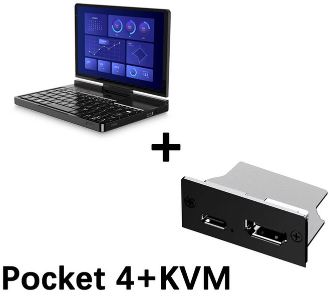 새로운 ket 4 미니 노트북 PC 8 인치 AI 9 HX 370 8840U 16/32/64GB RAM 1/2TB SSD 모듈형 모든 기능을 갖춘 핸드 헬드 WIFI, 01 8840U 16GB 1TB, ket 4 KVM