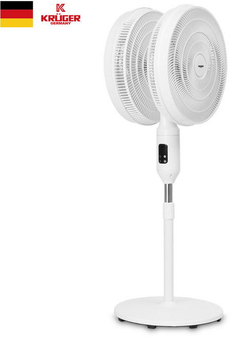 포유 더블헤드 양방향 리모콘 선풍기 공업용 업소용 산업용 높이조절 양면 화이트