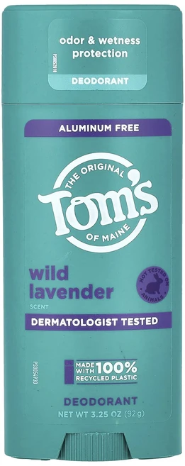 Tom's of Maine 알루미늄 무함유 데오드란트 야생 라벤더 92g(3.25oz), TomsofMaine알루미늄무함유데오드란트야생라벤더92, 92g, 1개 - 쿠팡
