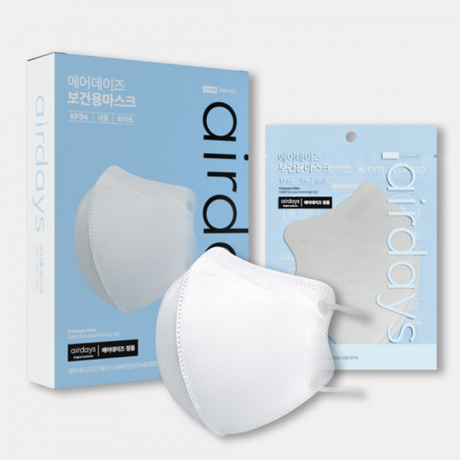 에어데이즈 KF94 새부리형 성인마스크 대형 10매, 1개