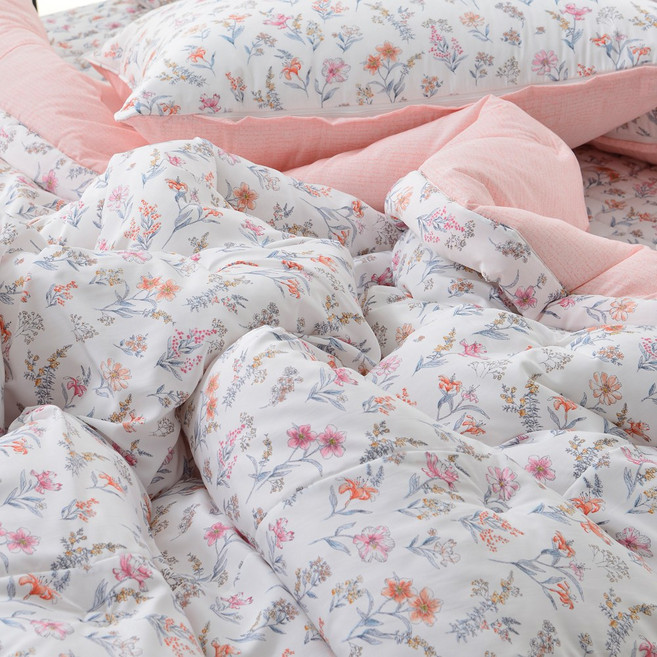 알렌드리 콜라겐 모달 마이크로화이바 옥수수솜 사계절 꽃무늬 이불