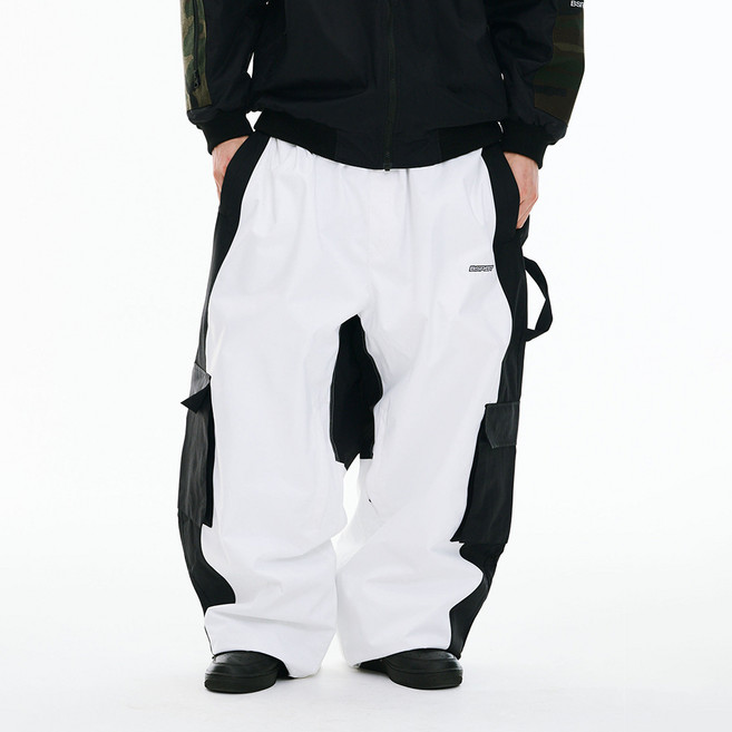Heritage Big Cargo Pocket Super Wide Ventilation Pants White