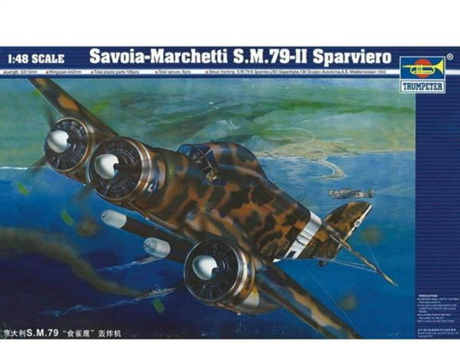 12338286 프라모델 비행기 헬리콥터 전투기 헬기 모형 미니어처 항공기 트럼펫터 1/48 사보이아 마르케티 SM79 플라모델
