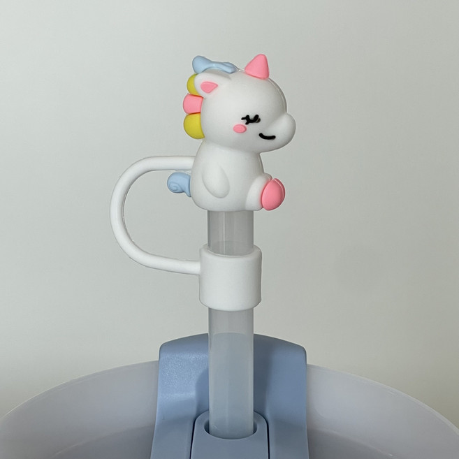 스탠리 호환 텀블러 빨대마개 10mm, 34.유니콘, 1개