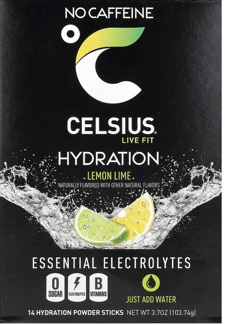 효과가 좋은 Celsius Live 핏 수분 필수 전해질 카페인 무함유 레몬 라임 수분 공급 분말 스틱 14개입 각 7.41g(0.26oz) 최저가격, CelsiusLive핏수분필수전해질카페인무함유레몬라임수 - 쿠팡