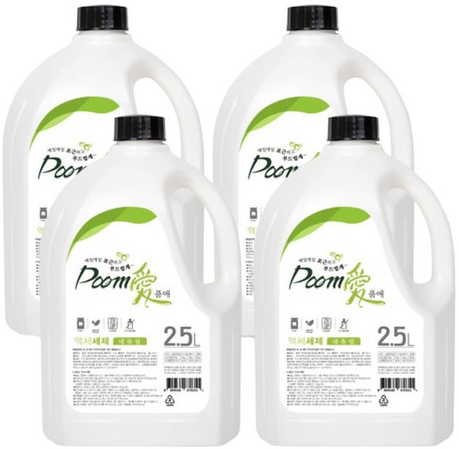 맘스럽 소다워시 액체세제 프로방스향 실내건조 고농축 베이킹소다, 4개, 2.5L