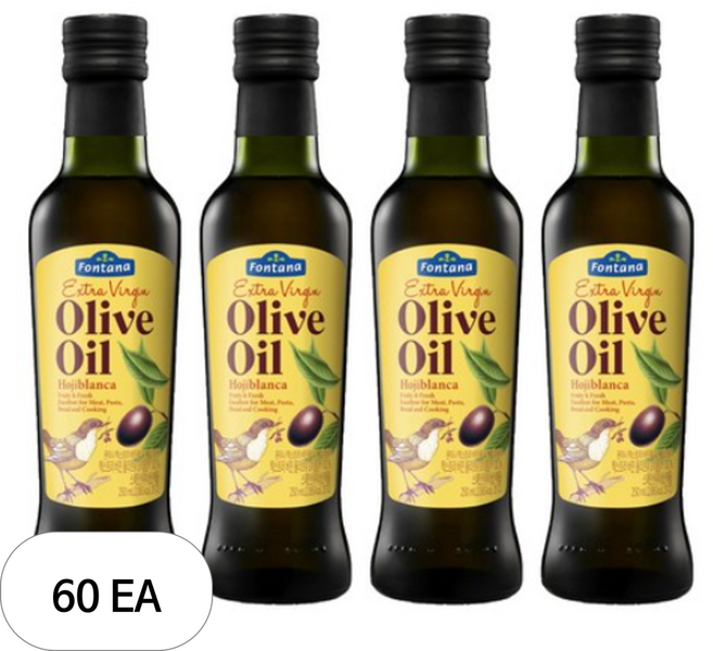 폰타나 엑스트라 버진 올리브 오일 오히블랑카, 250ml, 60개