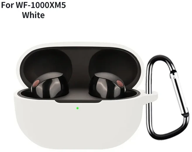 소니호환 WF 1000XM5 무선 이어폰 커버호환 케이스 충격 방지 소프트 실리콘 헤드셋 후크가 있는 긁힘 보호, 1세트, 멀티컬러, For SONY WF 1000XM5