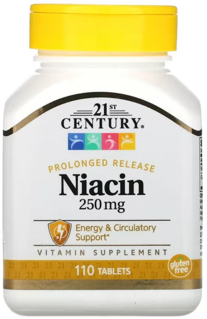 21세기센트리 니아신 250mg 110정 비타민B 이노시톨 판토텐산 글루텐프리 서방정, 2개 - 쿠팡