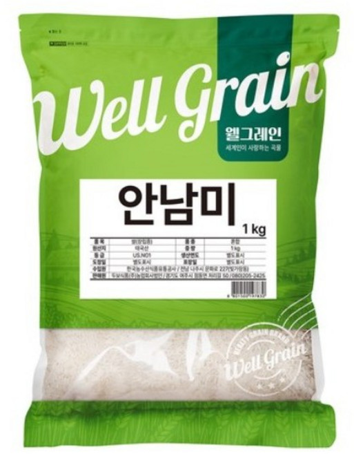 두보식품 웰그레인 안남미, 1kg, 1개, 1등급