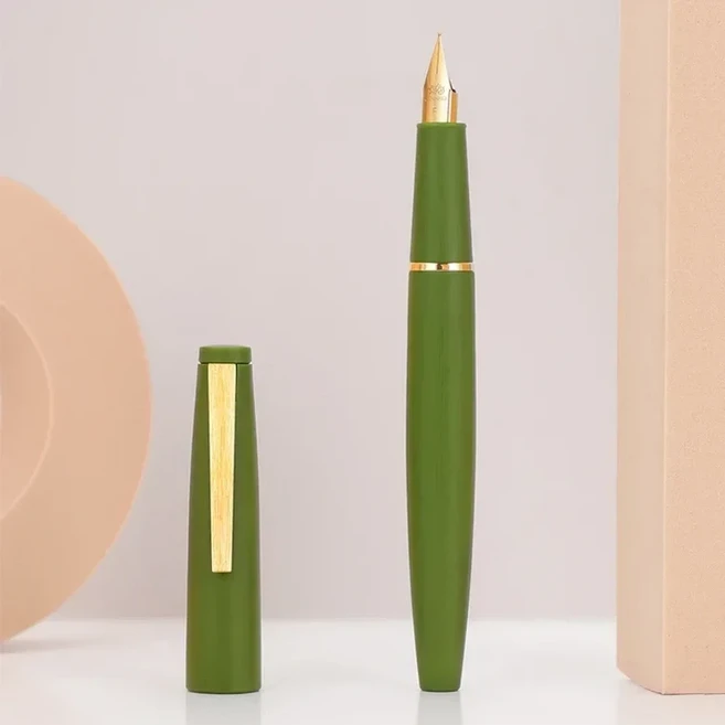 Jinhao 80 모든 색상 비즈니스 사무실 학생 문구 용품 EF 0.30mm 펜촉 만년필, 05 Gold-Green, 03 0.3mm
