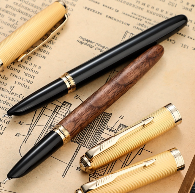 JINHAO 진하오 85 클래식 우드만년필 우드펜 후드닙 후드만년필, 진하오 85 클래식 블랙