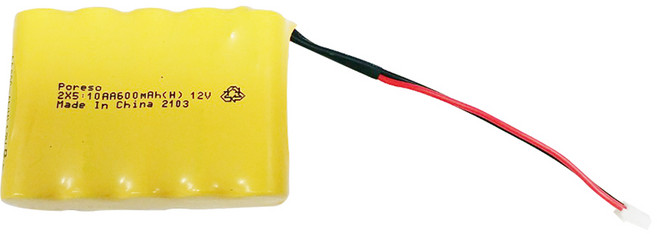 포레소 소방용 배터리 예비전원 2X5 12V 600mAh PORESO 수신기 비상구 유도등 제이앤에스테크 LND 와우글로컴, 1타입(작은콘넥터), 1개, 1개입