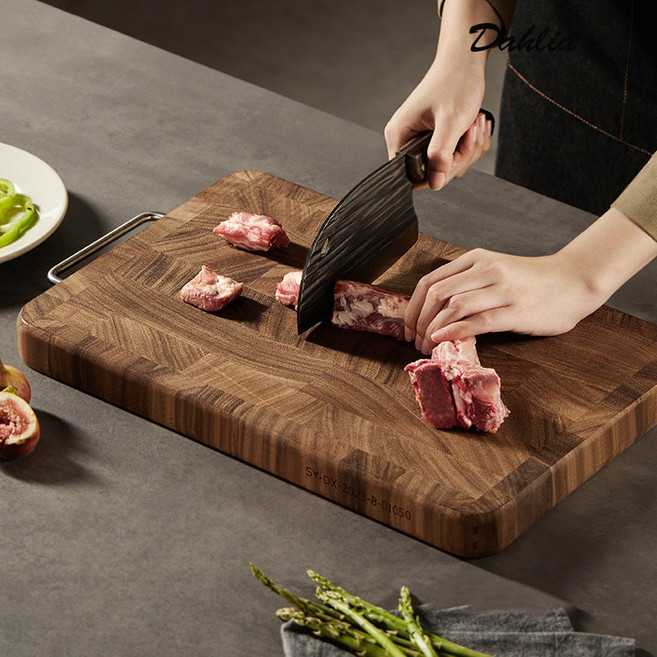 다알리아 호두나무 짜맞춤 퍼즐 구조 도마 행복한 키친생활 가정용 도마 48, 1개, 사진색