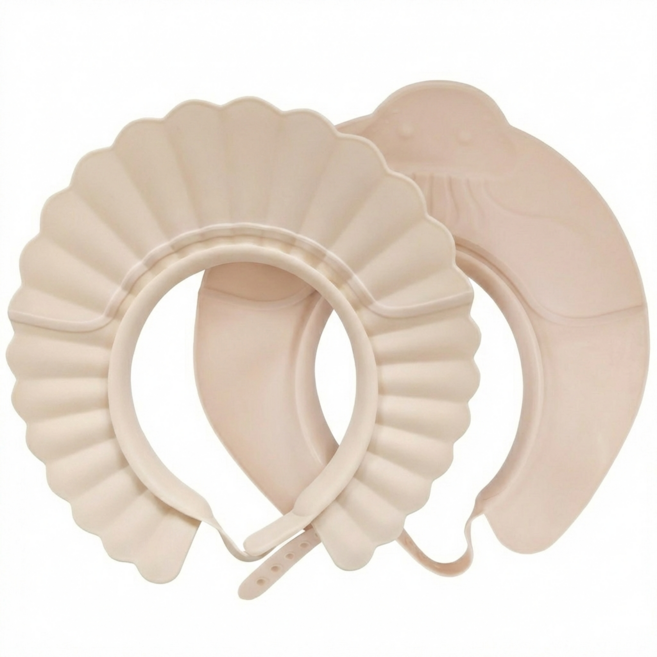 리틀그립 유아용 샴푸캡, 1개, 아이보리 조개+해파리