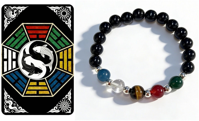 오행 액막이 행운 수호 재물운 상승 천연석 팔찌