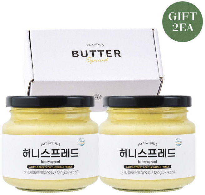 프프프 버터 스프레드 2개 선물 패키지 (허니+허니)