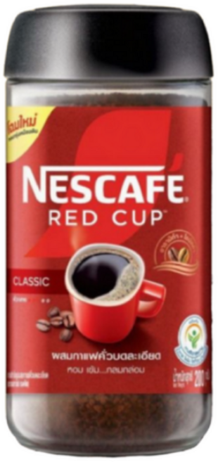 네스카페 레드컵 블랙 인스턴트 커피 유리병 사무실 커피 태국커피 동남아커피 NESCAFE RED CUP CLASSIC 200g, 1세트, 1개입