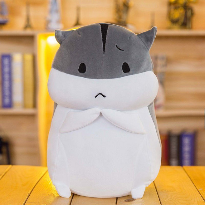 햄스터인형 선물 햄스터 봉제인형 동물 애착 인형, 2. 회색 결백, 1개