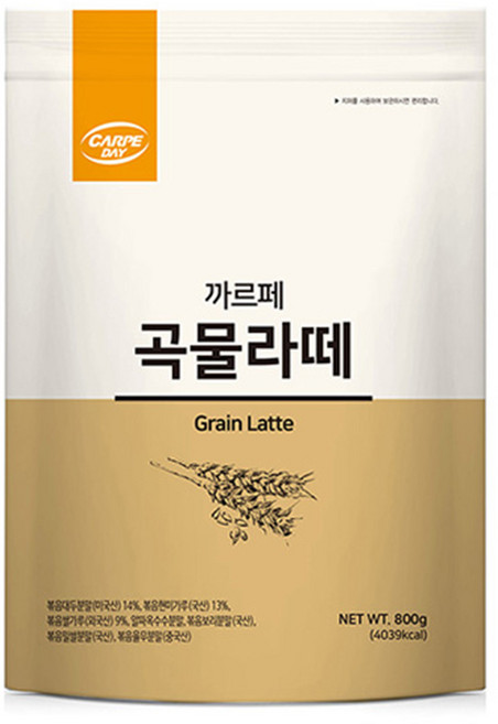 까르페 곡물라떼 파우더 800g 1박스 12개