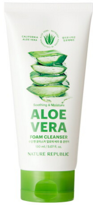 [네이처리퍼블릭] 1+1 수딩 앤 모이스처 알로에베라 폼클렌징, 150ml, 2개