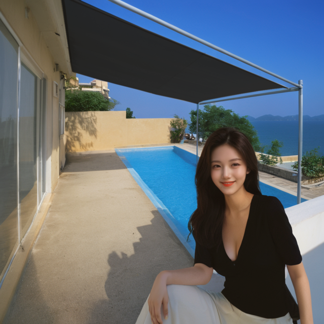 [제일]그늘애 썬세이드 햇빛 차광 그늘 가림 막, [KR]블랙