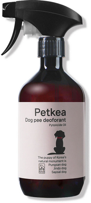 펫케아 강아지탈취제 피톤치드 천연 스프레이 반려견 오줌냄새 제거 + 공병, 1개, 500ml