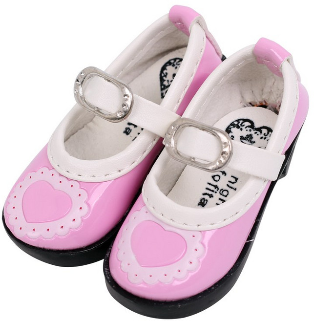 아카라치 [국내배송] 60cm구체관절인형 신발_구두3종, 버클스트랩_핑크, 1개