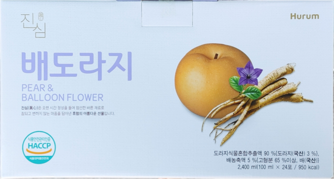 휴럼 진심 배도라지즙, 24개, 100ml