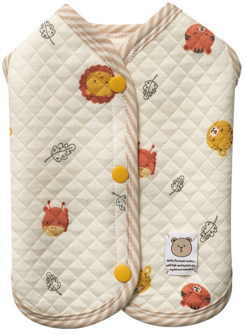 슈퍼펫 순면 강아지옷 고양이조끼 애니멀프렌즈, 1개, 옐로우