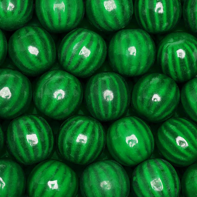 검볼 기계 리필용 검볼 - 수박 대형 검볼 - 자판기용 2.5cm(1인치) 검볼 - 다양한 색상 츄잉껌 - 풍선껌 벌크 0.8kg(1.8파운드), Watermelon