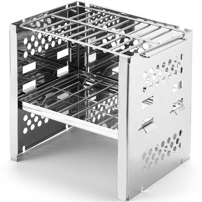 알록스 스테인레스 접이식 화로대 소형 T14, 1개