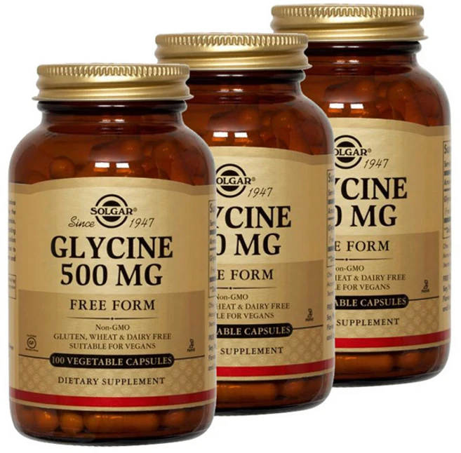 솔가 글리신 500mg 베지터블 캡슐, 100정, 3개 - 쿠팡