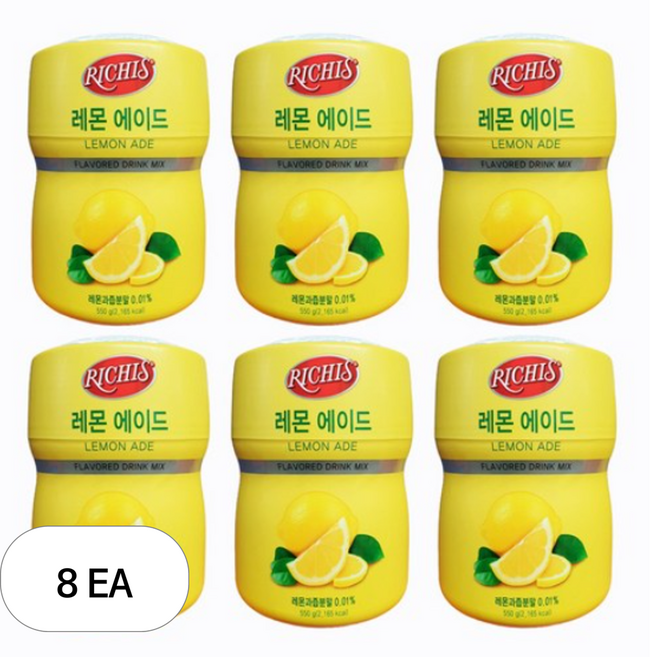 (주)동서 리치스 레몬 에이드, 550g, 6개입, 8개