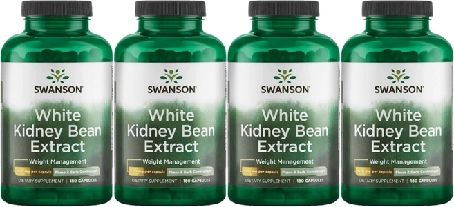 스완슨 흰 강낭콩 추출물 500mg, 180정, 4팩 - 쿠팡