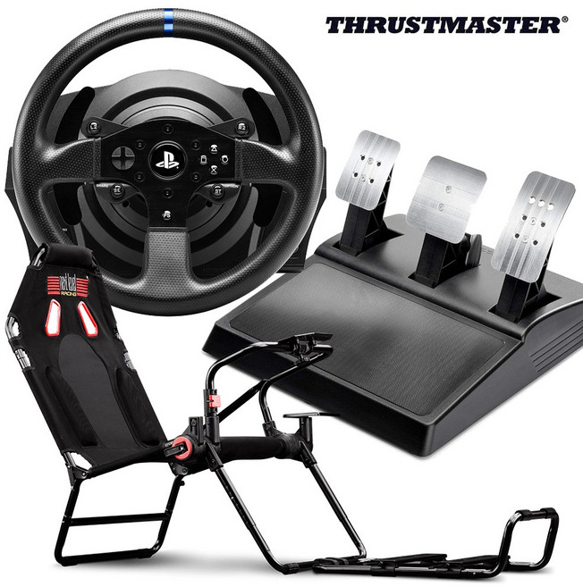 트러스트마스터 T300RS GT에디션 레이싱휠 3패달포함/넥스트레벨 레이싱 GT LITE 레이싱시트 세트 (플스&PC 호환/공식수입정품), 1개