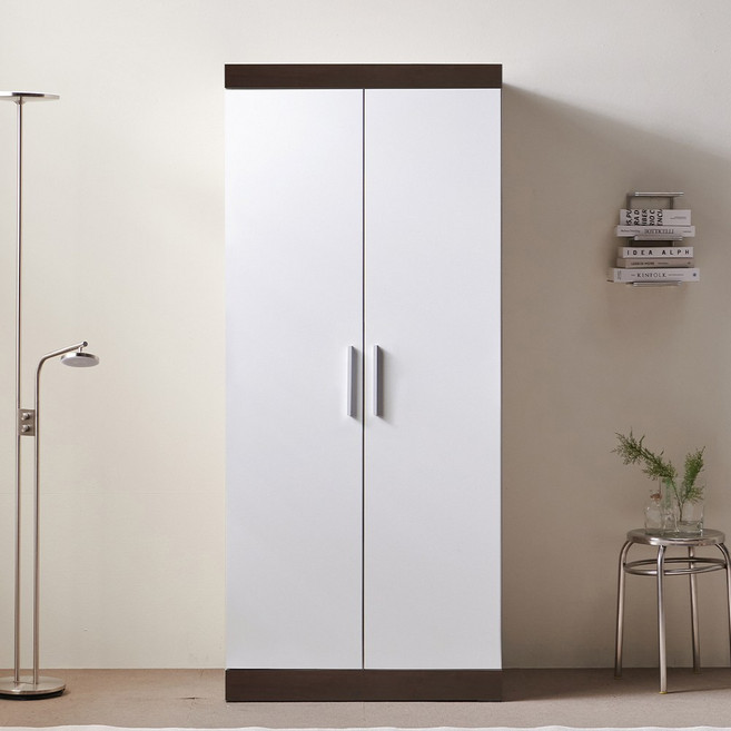 젠 주니어 침실 옷방 수납 드레스룸 시스템 장농 800 이불장, 웬지화이트