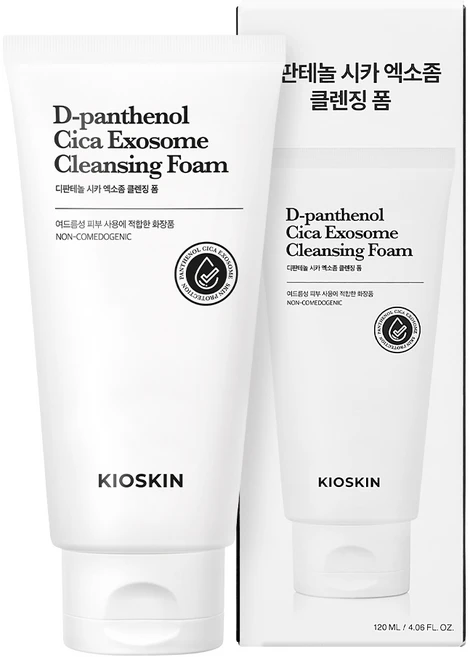 피지 92%개선 여드름완화 클렌징폼 모공세정 시카엑소좀 진정보습 약알칼리 저자극 블랙헤드 피지제거 논코메도제닉, 1개, 120ml - 쿠팡