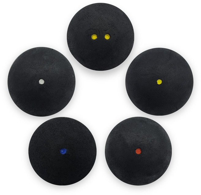 VENIEL 스쿼시볼 1개입 스쿼시공 입문용 공인구, 블루도트(초급자), 1개