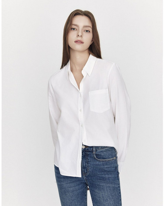 [지오다노]NEW 여자 옥스포드 긴팔 셔츠05345902