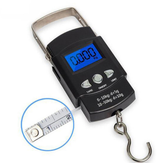 YMB 휴대용 미니 전자 저울 물고기 측정 루어낚시 계측기, YMB 낚시저울